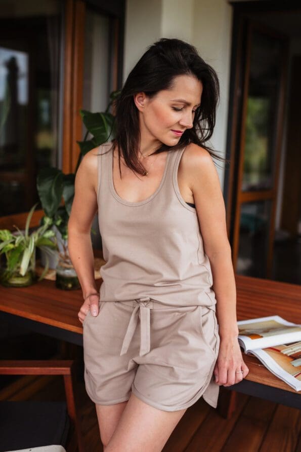 Komplet Home Wear z bawełny organicznej | DOTTA