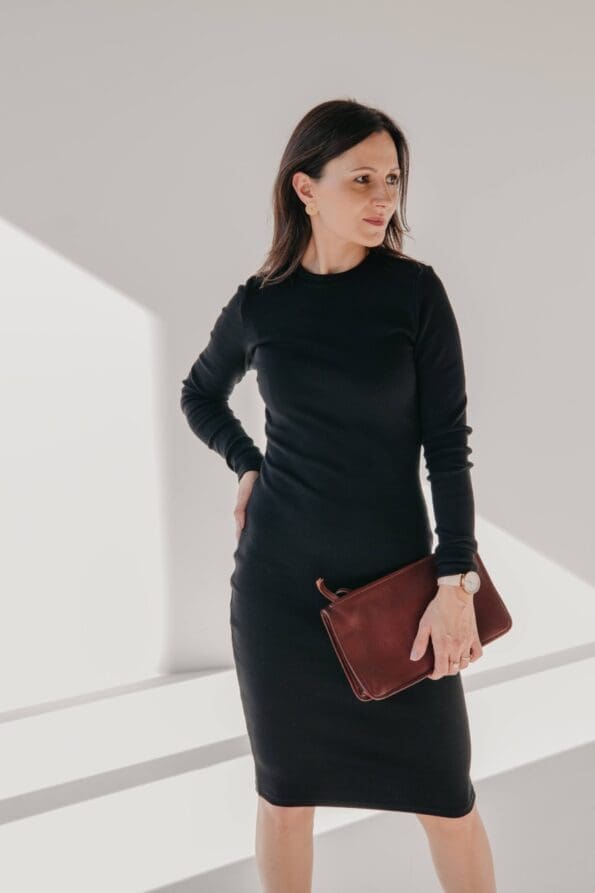Sukienka longsleeve z wysokim dekoltem | ZARA