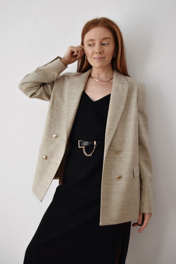 Marynarka damska z wełny merino | CORNELIE