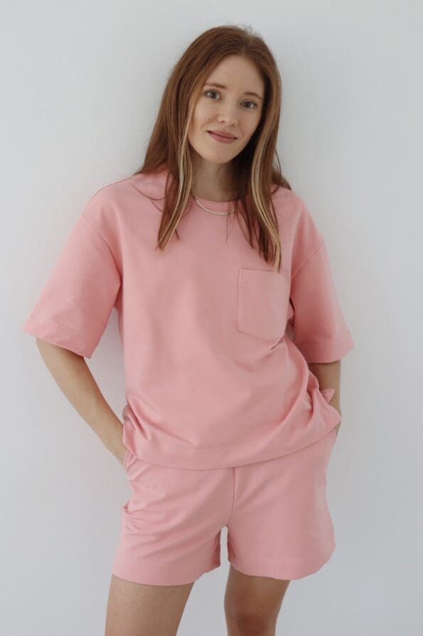 Bluza kubełkowa z cienkiej dresówki  | CARLA