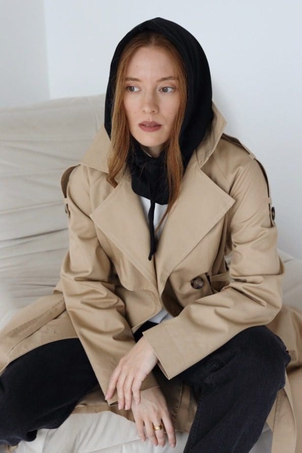 Balaclava z dzianiny bawełnianej | DONNA