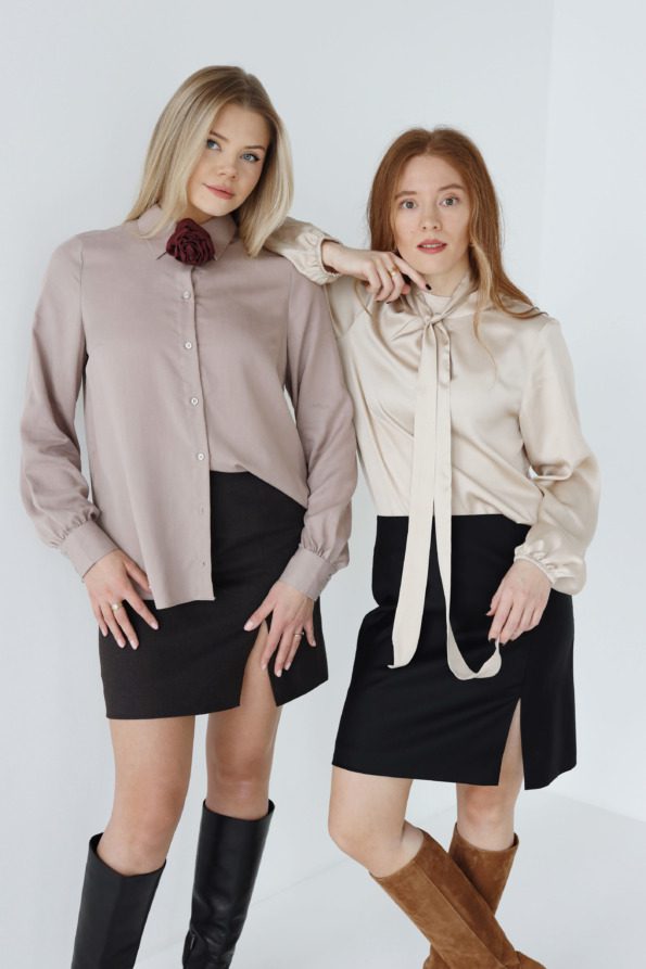 Spódnica mini z wełny | JUSTINE