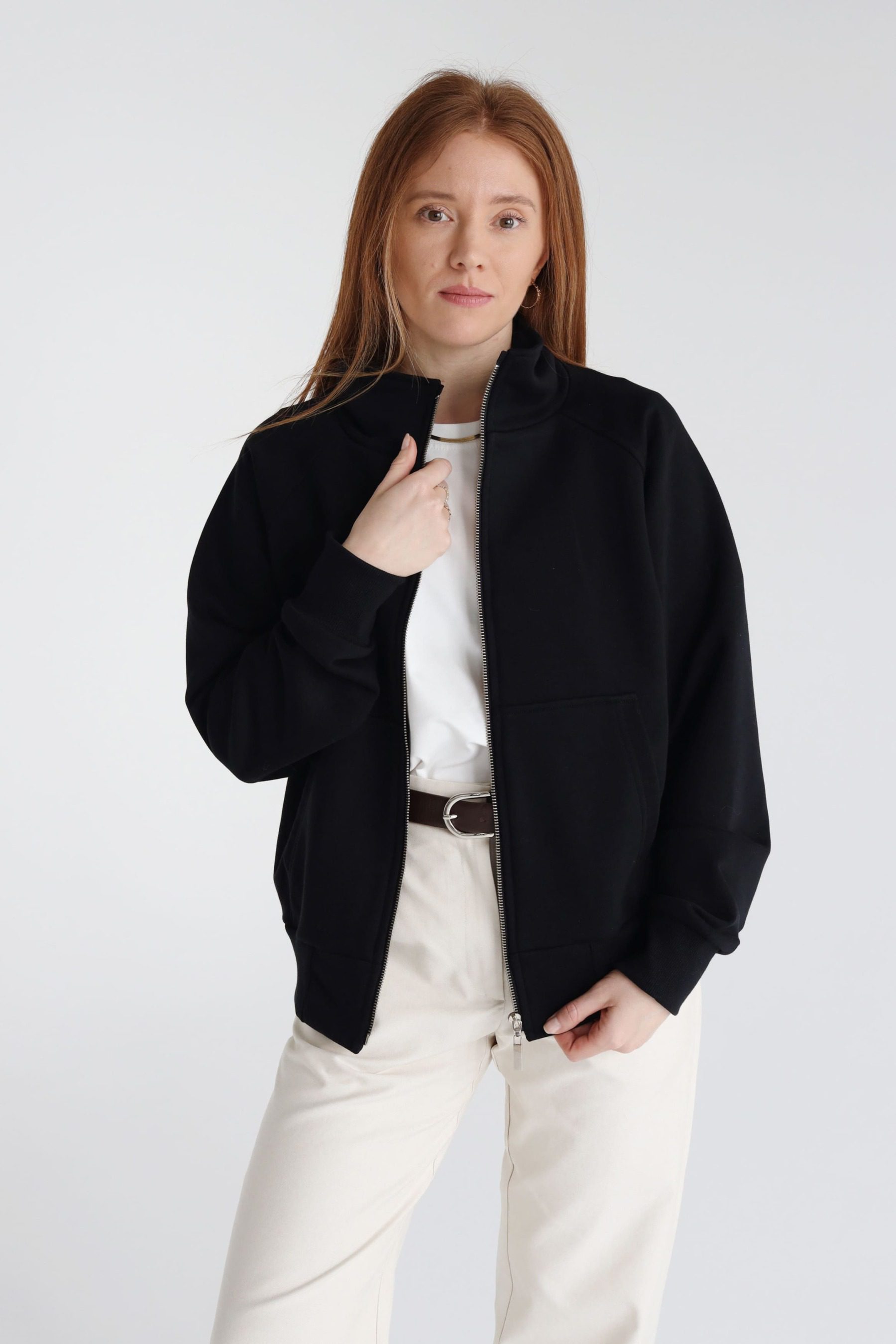 Bluza dresowa zapinana na zamek | FELICITY