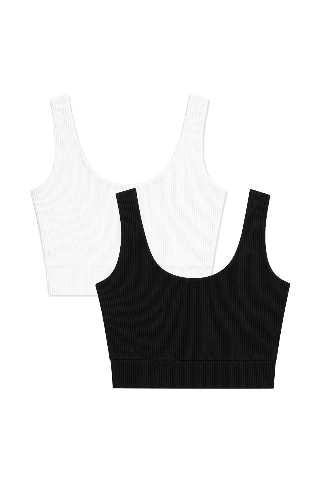 2-pack Krótki top z okrągłym dekoltem | SELMA