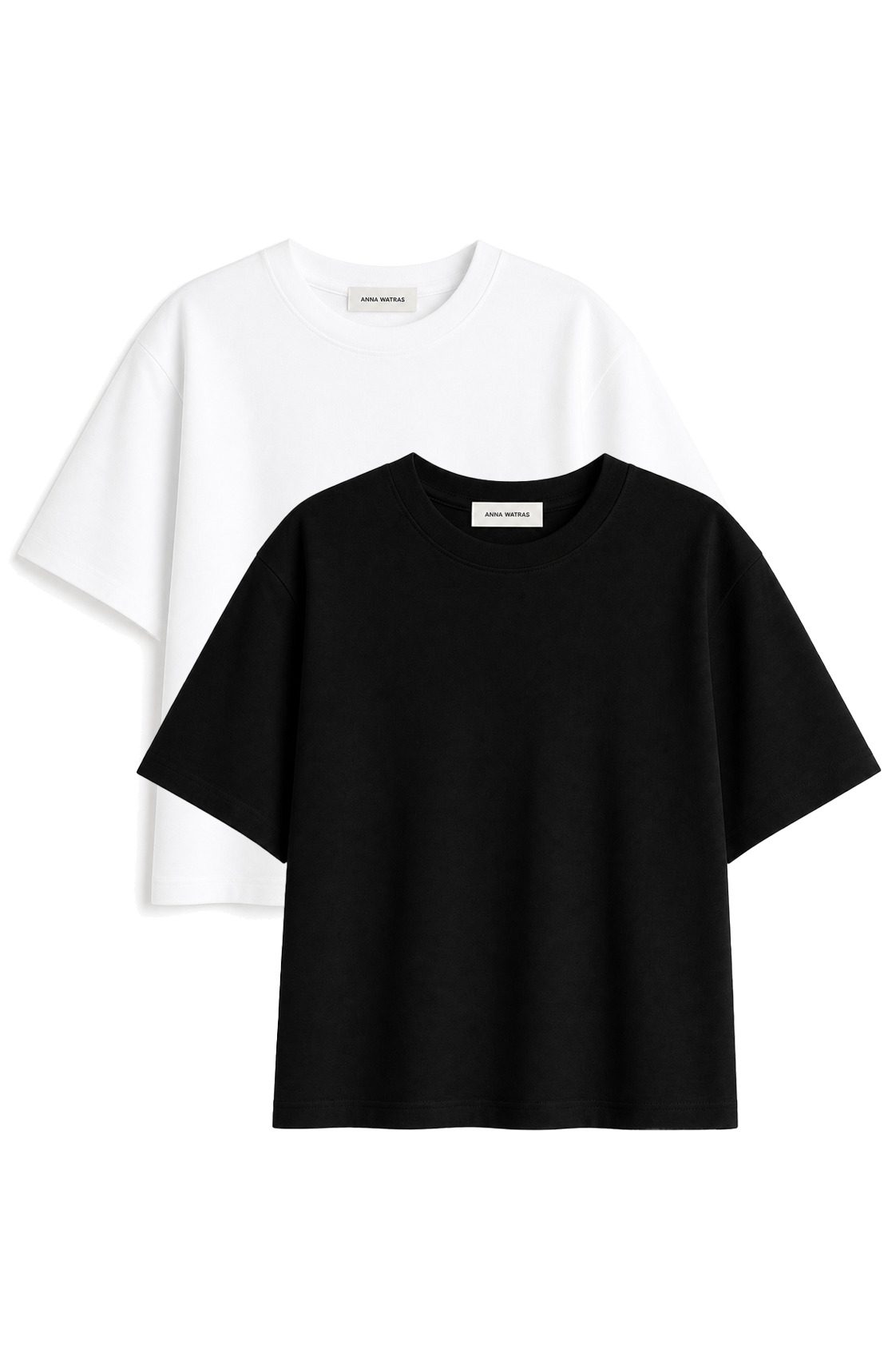 2-pack T-shirt o kubełkowej formie  | MONICA